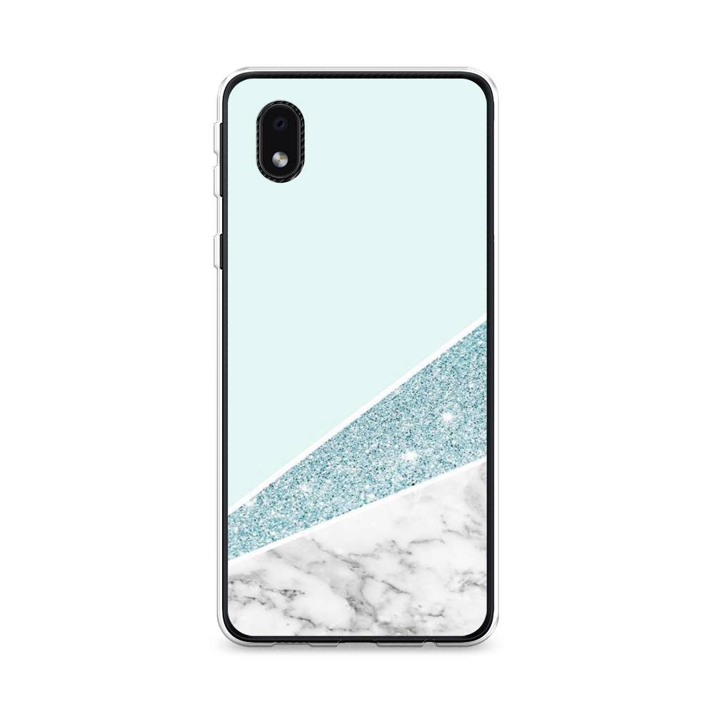

Чехол Awog на Samsung Galaxy A01 Core / Самсунг A01 Core "Мрамор с голубыми блестками", Голубой;белый, 2101250-3