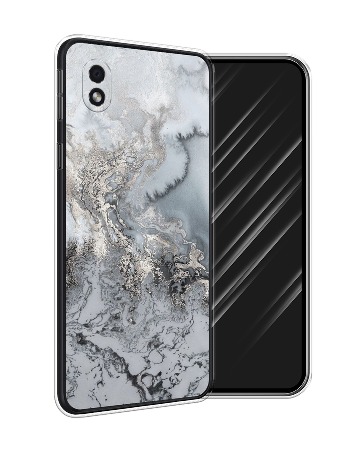 

Чехол Awog на Samsung Galaxy A01 Core / Самсунг A01 Core "Морозная лавина серая", Серый;серебристый, 2101250-3