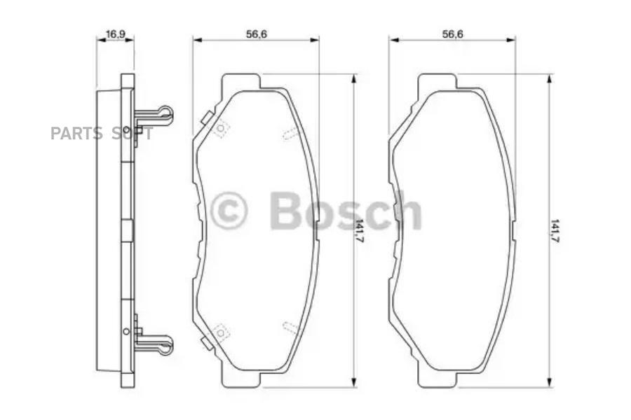 

Тормозные колодки Bosch 0986424809