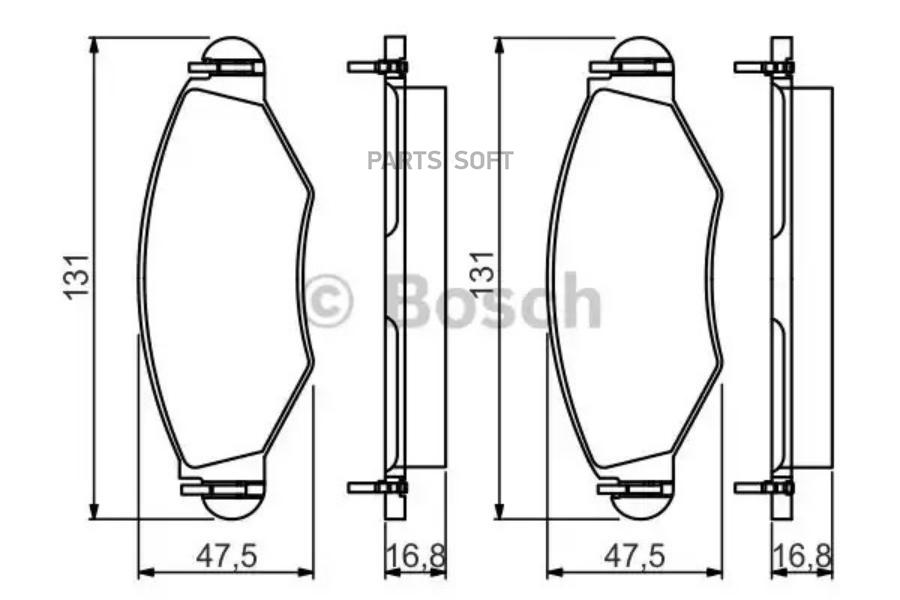 

Тормозные колодки Bosch 0986495244