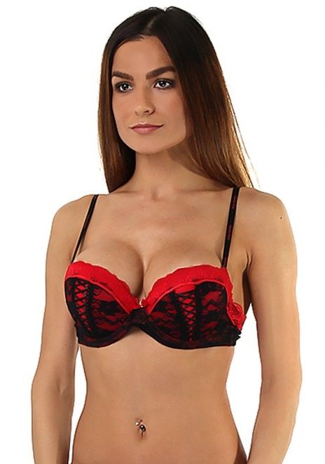 Бюстгальтер женский Seven til Midnight DF120 красный 36D