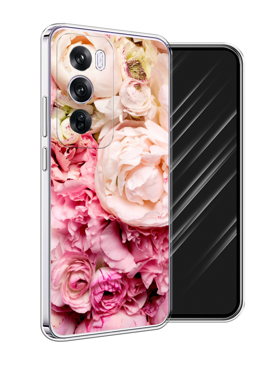 

Чехол Awog на Oppo Reno 12 Pro "Пионы яркие", Розовый, 2517150-1