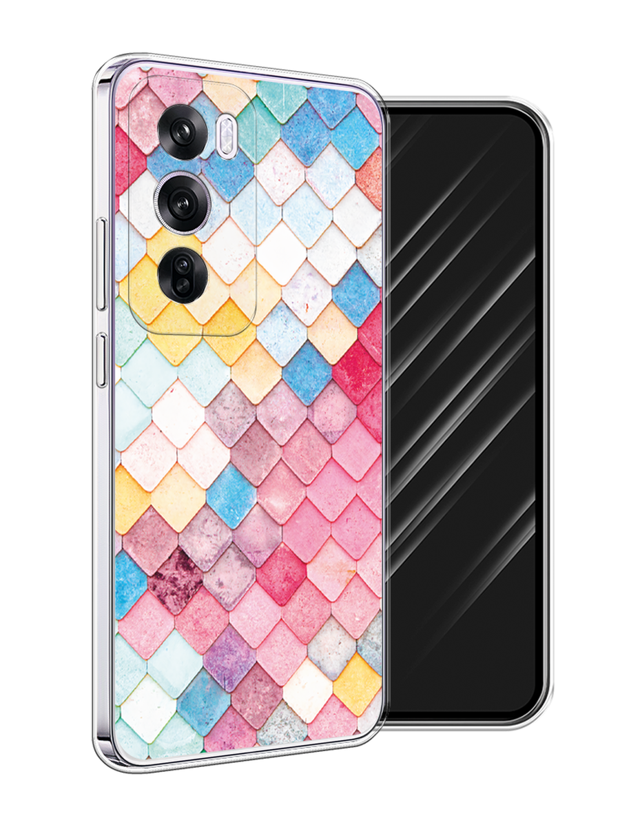 

Чехол Awog на Oppo Reno 12 Pro "Нежные ромбики", Красный, 2517150-1