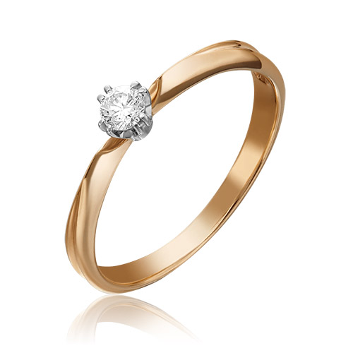 

Кольцо из золота р.  PLATINA jewelry 01-0932-00-101-1111-30, бриллиант, 01-0932-00-101-1111-30