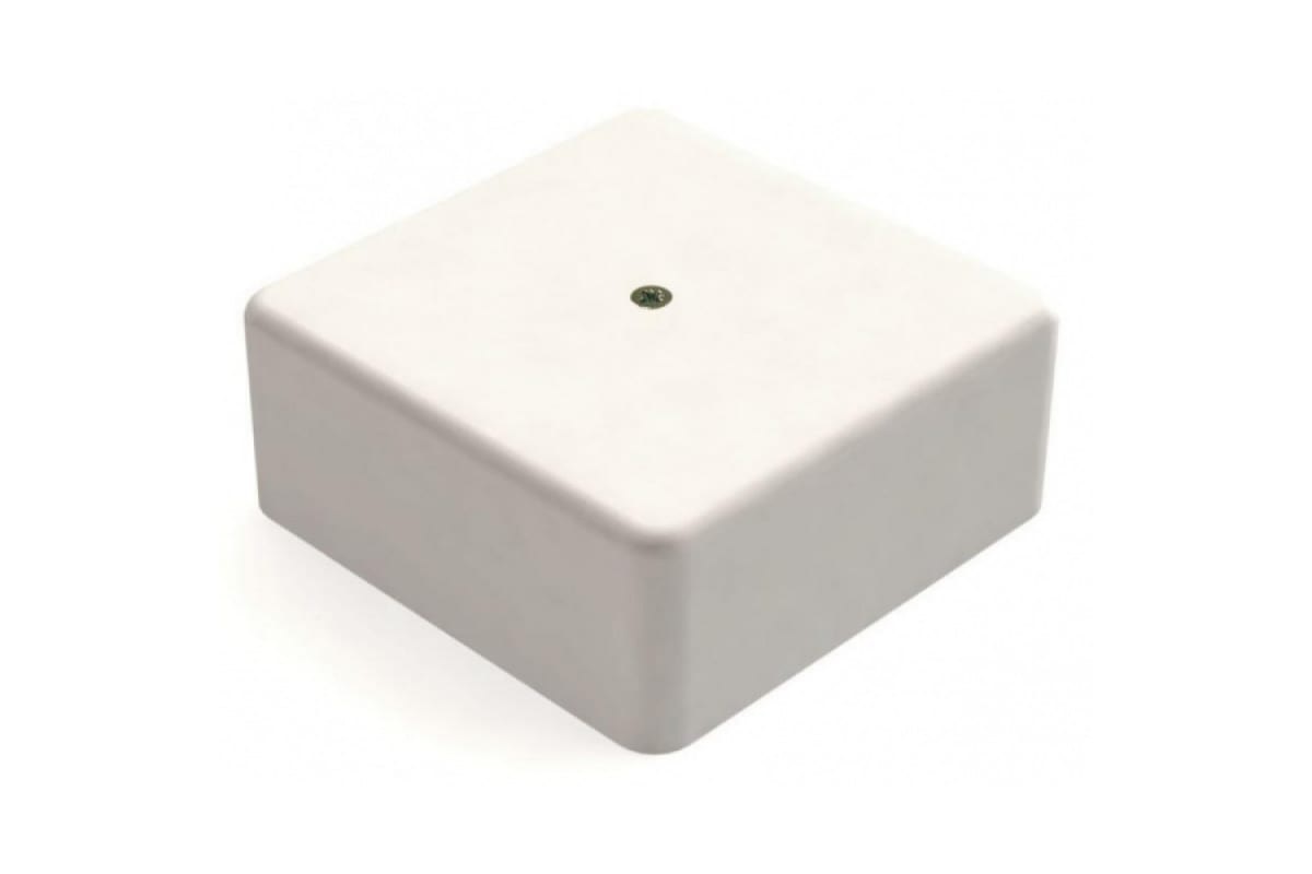 Распределительная коробка GREENEL наружного монтажа 100х100х44мм БЕЛАЯ GE41221-01