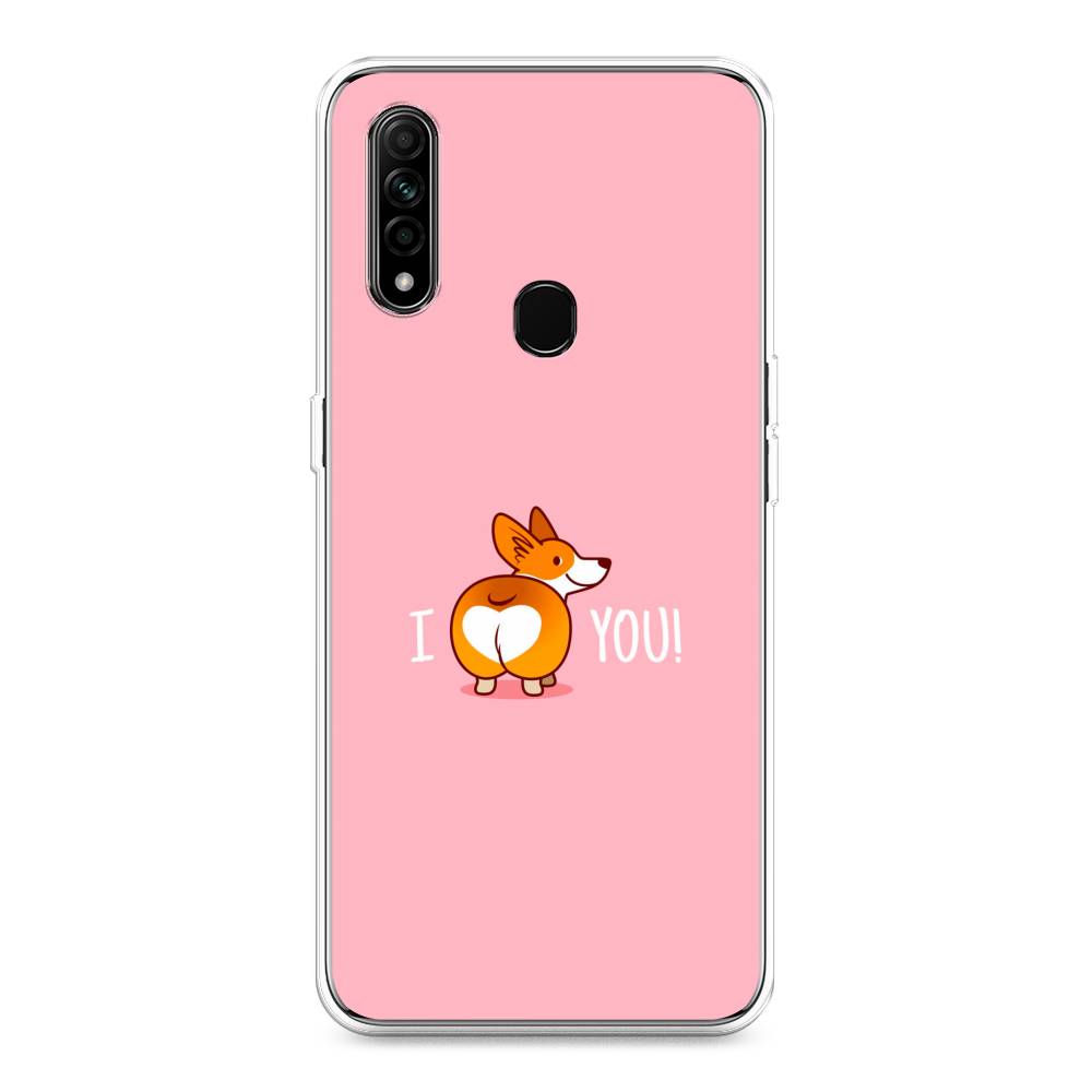 

Чехол для Oppo A31 "Корги I love you", Розовый;коричневый;белый, 252250-1