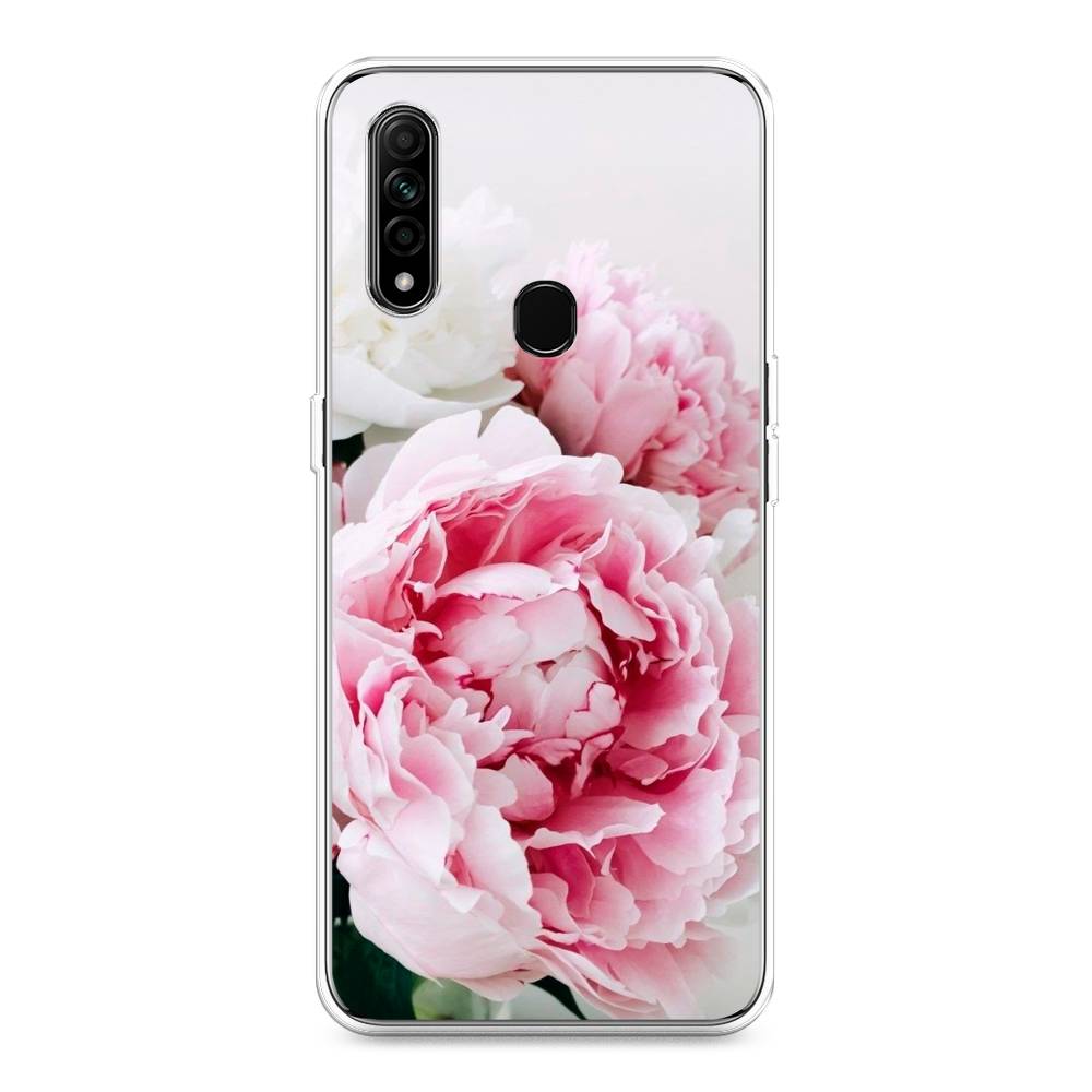 

Чехол для Oppo A31 "Розовые и белые пионы", Розовый;белый, 252250-2