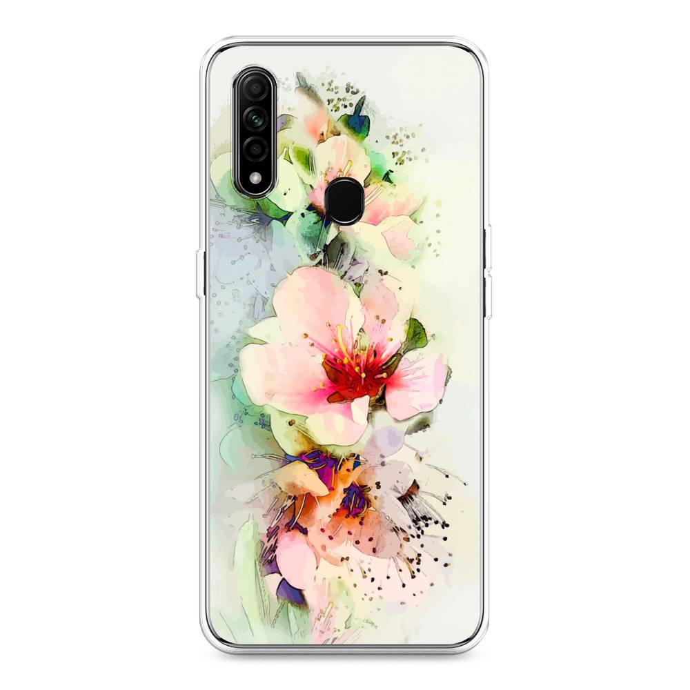 

Чехол для Oppo A31 "Нежные цветы", Зеленый;розовый, 252250-2
