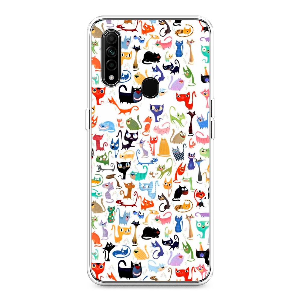 

Чехол для Oppo A31 "Цветные коты", Разноцветный, 252250-1
