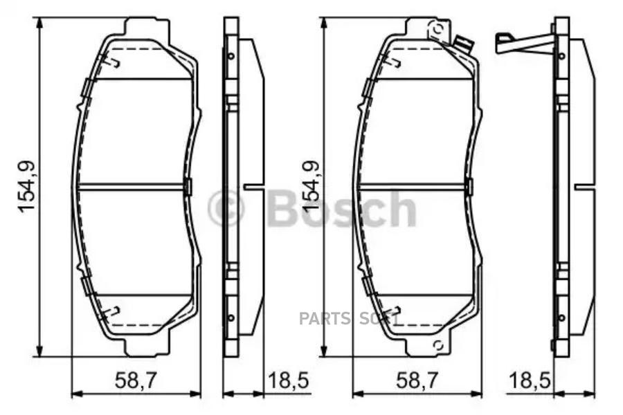 

Тормозные колодки Bosch 0986494685