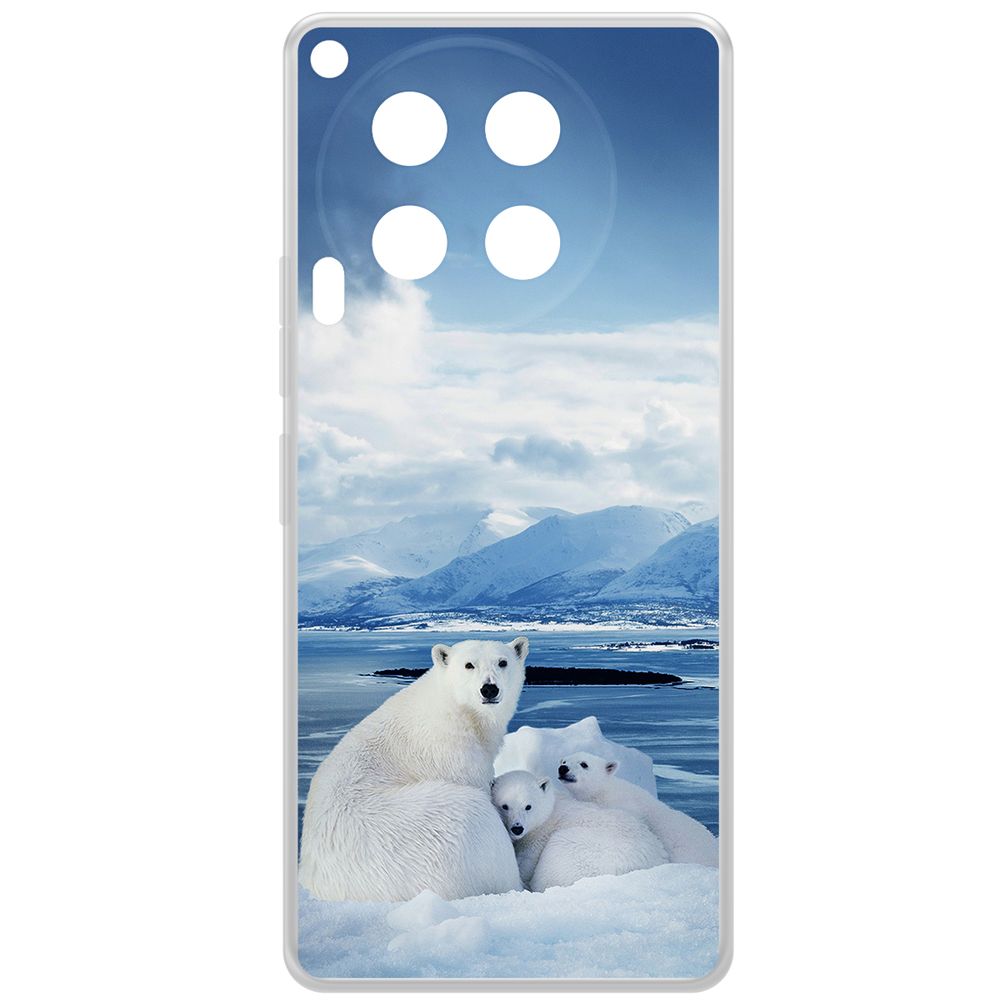 

Чехол-накладка Krutoff Clear Case Полярные медведи для TECNO Camon 30, Прозрачный