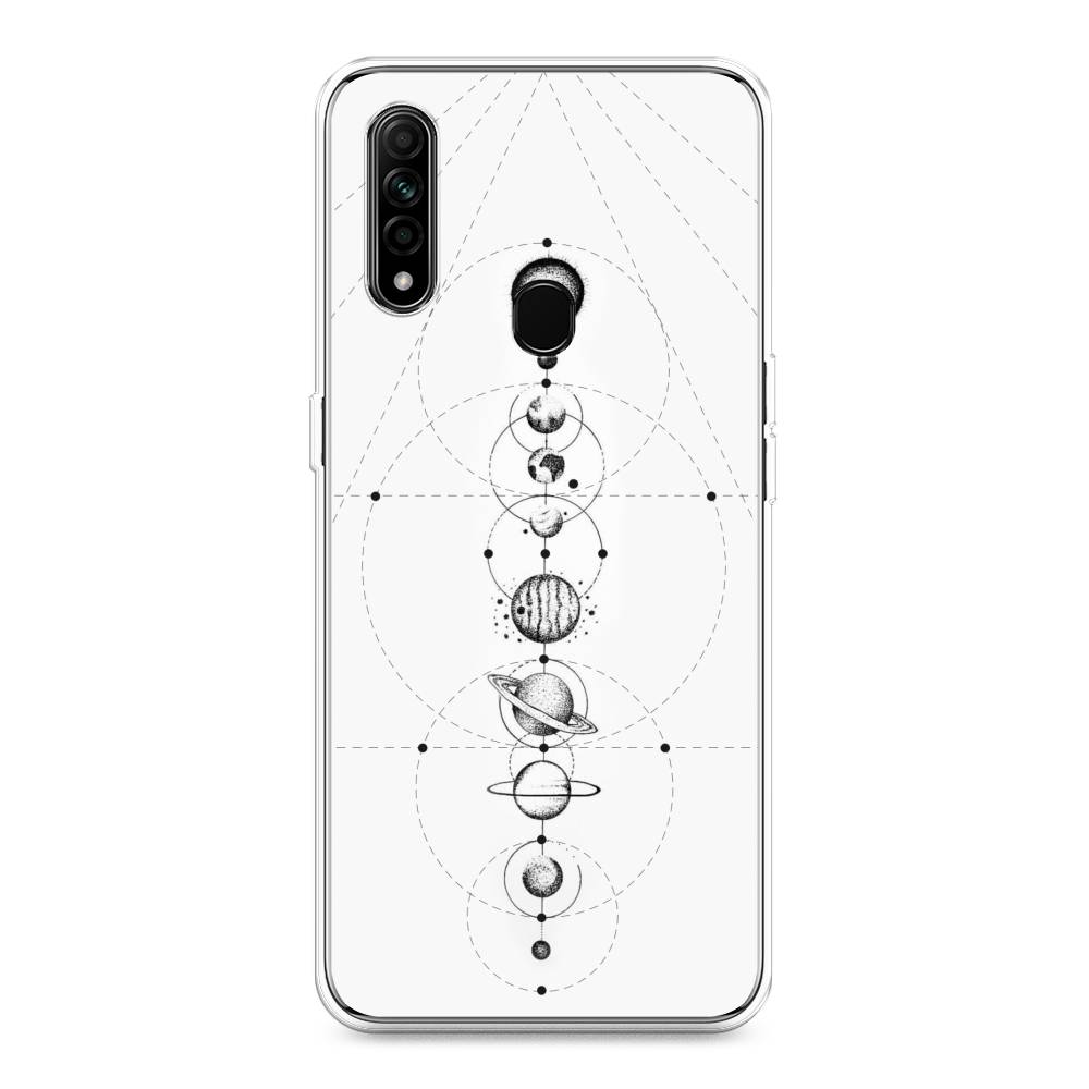 

Чехол для Oppo A31 "Парад планет", Серый, 252250-2