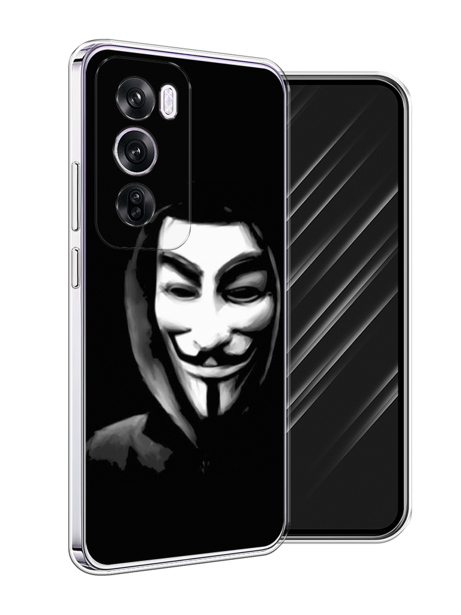 

Чехол Awog на Oppo Reno 12 Pro "Анонимус", Черный;серый;белый, 2517150-1
