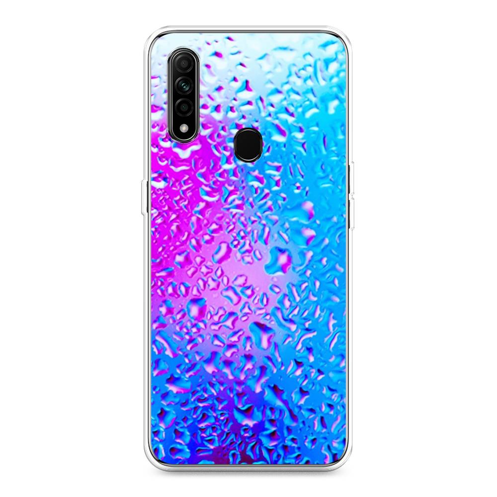 

Чехол для Oppo A31 "Капли на стекле", Голубой;розовый, 252250-3