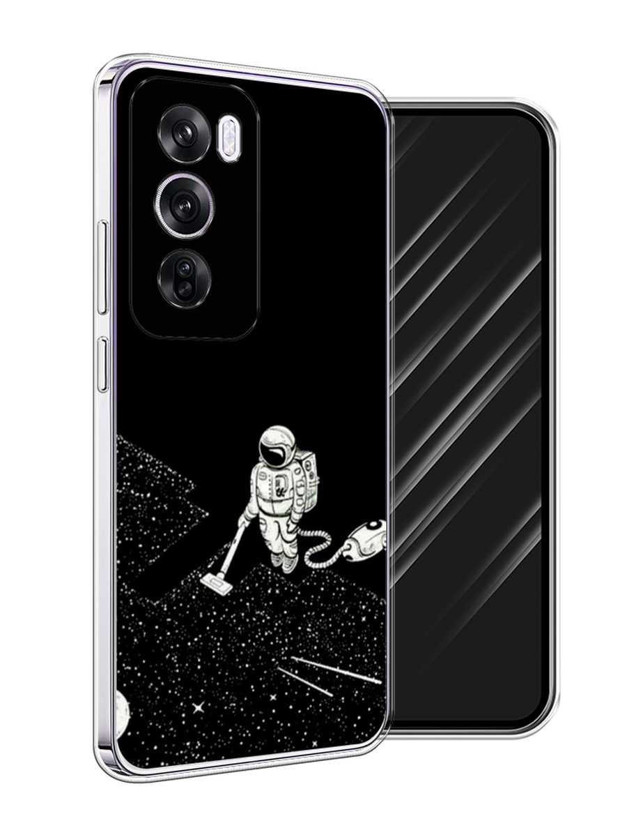 

Чехол Awog на Oppo Reno 12 Pro "Космонавт с пылесосом", Белый, 2517150-1
