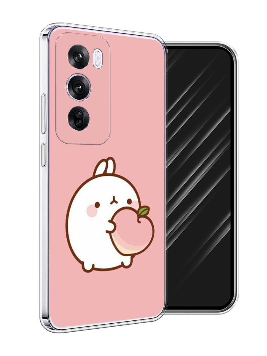 

Чехол Awog на Oppo Reno 12 Pro "Кролик с персиком", Розовый;бежевый, 2517150-1