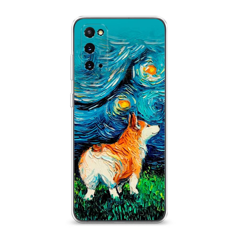 

Чехол на Samsung Galaxy S20 "Корги звёздная ночь", Коричневый;белый;зеленый, 29250-1