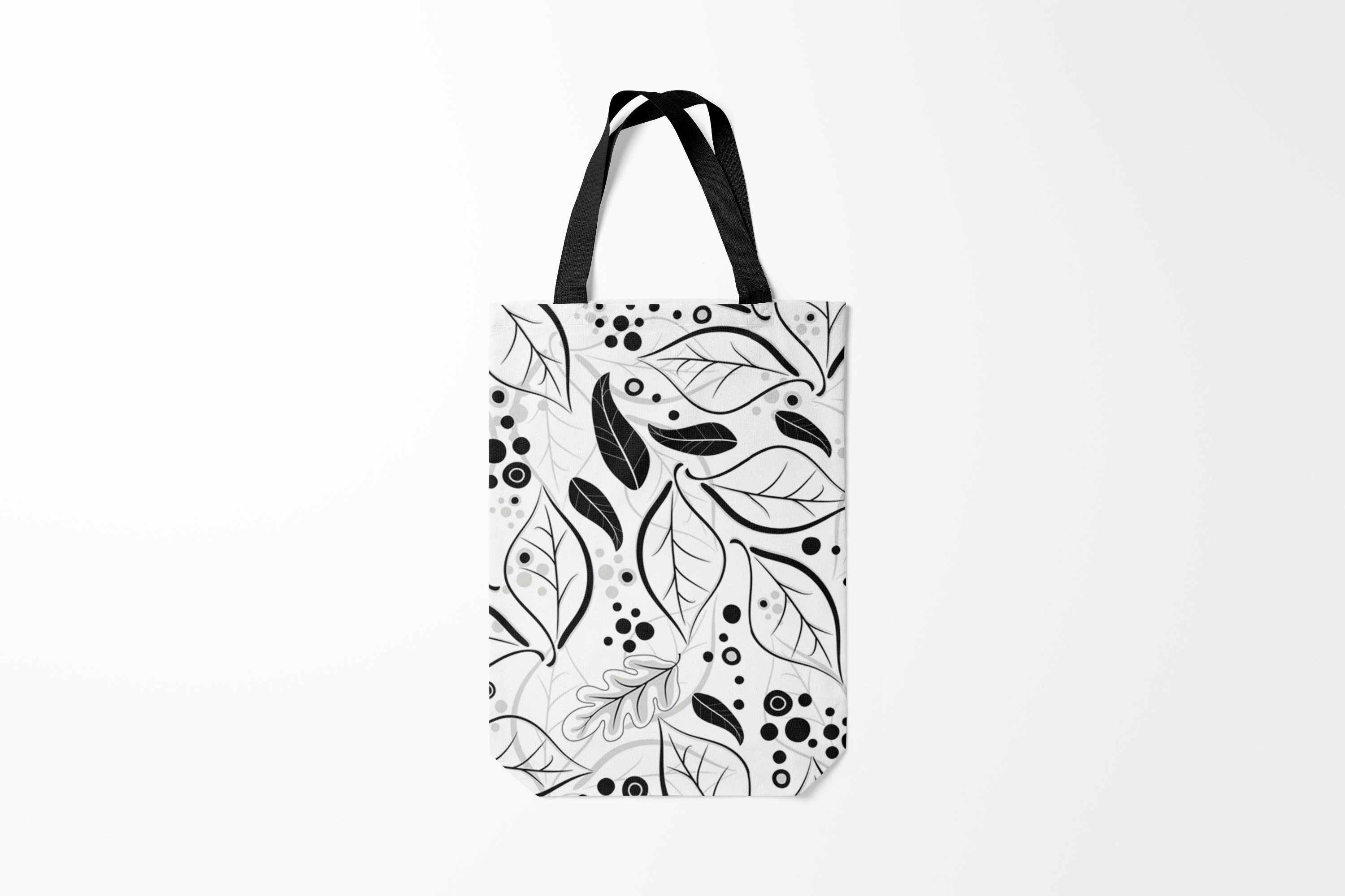 

Сумка шoппер унисекс Burnettie Листья, белый, Листья