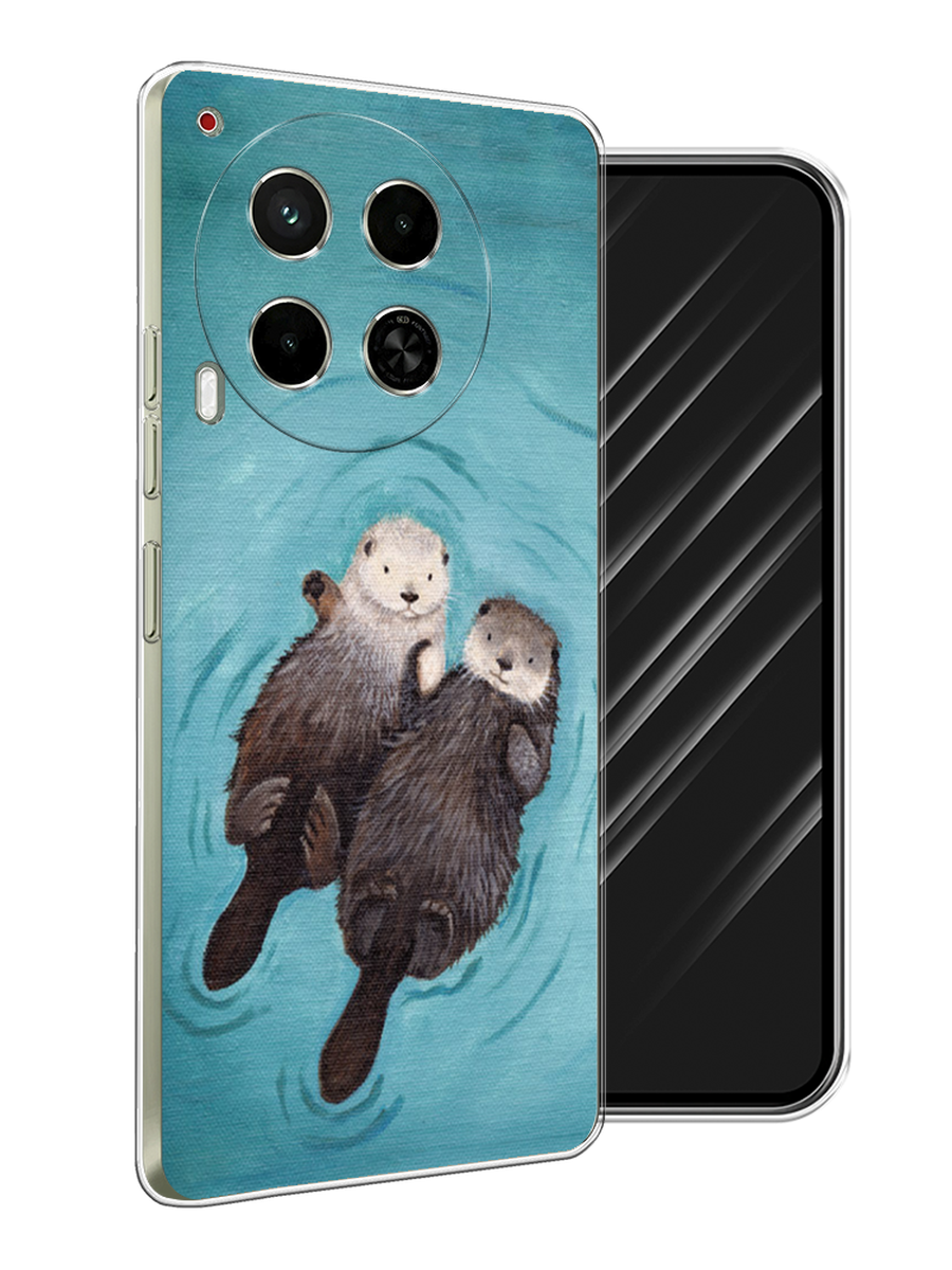 

Чехол Awog на Tecno Camon 30 5G "Парочка бобров", Голубой, 305550-1