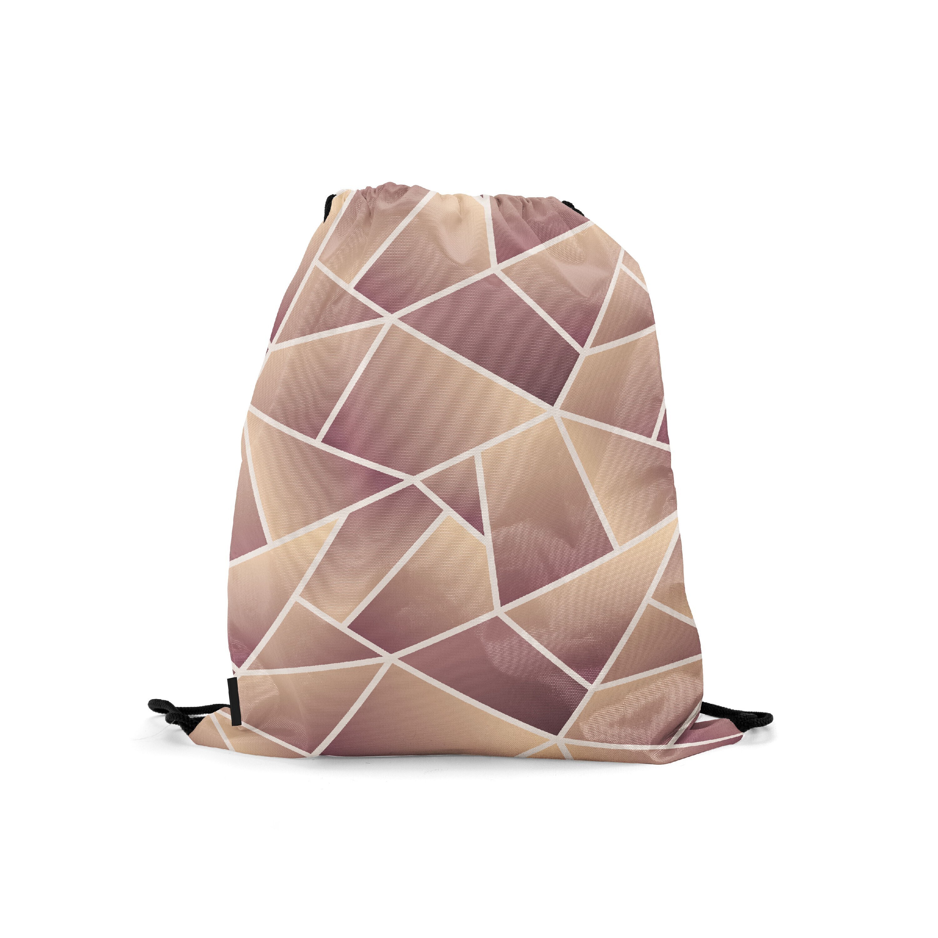

Мешок-рюкзак для сменной обуви Burnettie GeometricPattern04Big, Розовый