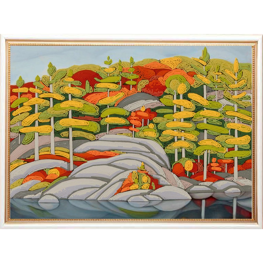 

Схемы для вышивания бисером Ранняя осень 8415, 29x39 см от Конёк