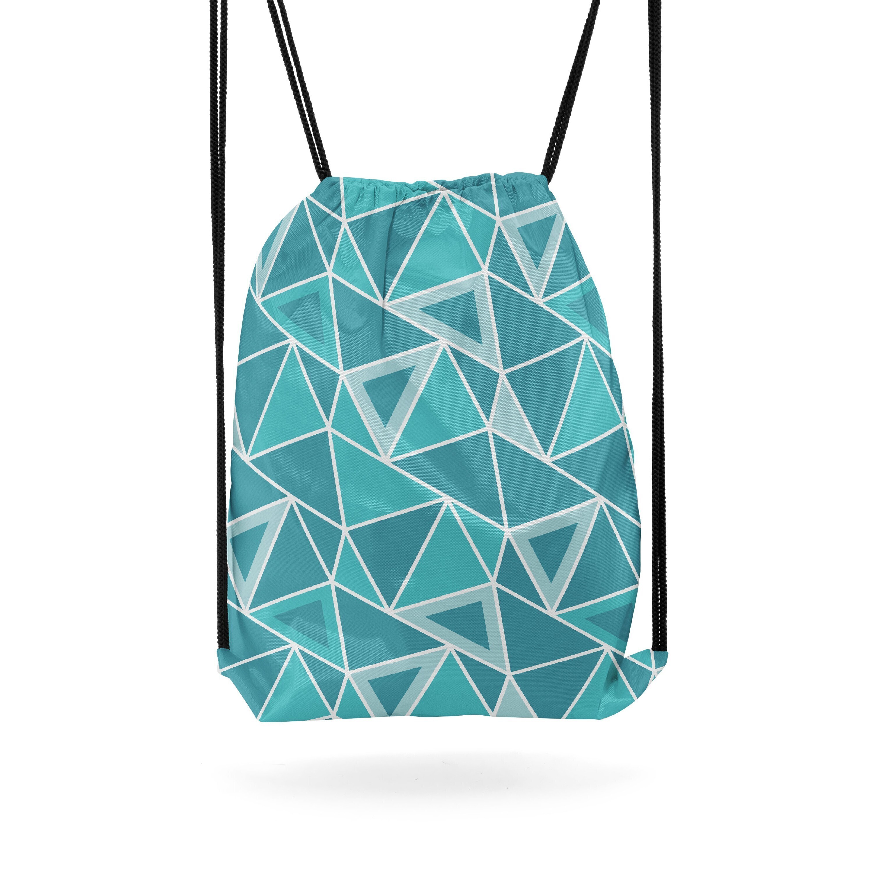 

Мешок-рюкзак для сменной обуви Burnettie GeometricPattern06Big, Бирюзовый