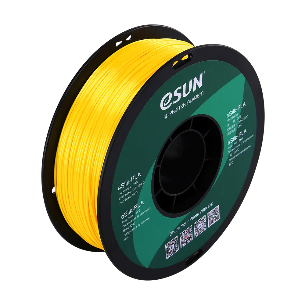 

Катушка eSilk PLA-пластика ESUN 1.75 мм 1кг., желтая (eSilk-PLA175Y1)