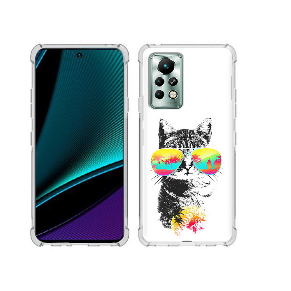 

Чехол MyPads Tocco для Infinix Note 11 Pro крутой кот, Прозрачный, Tocco