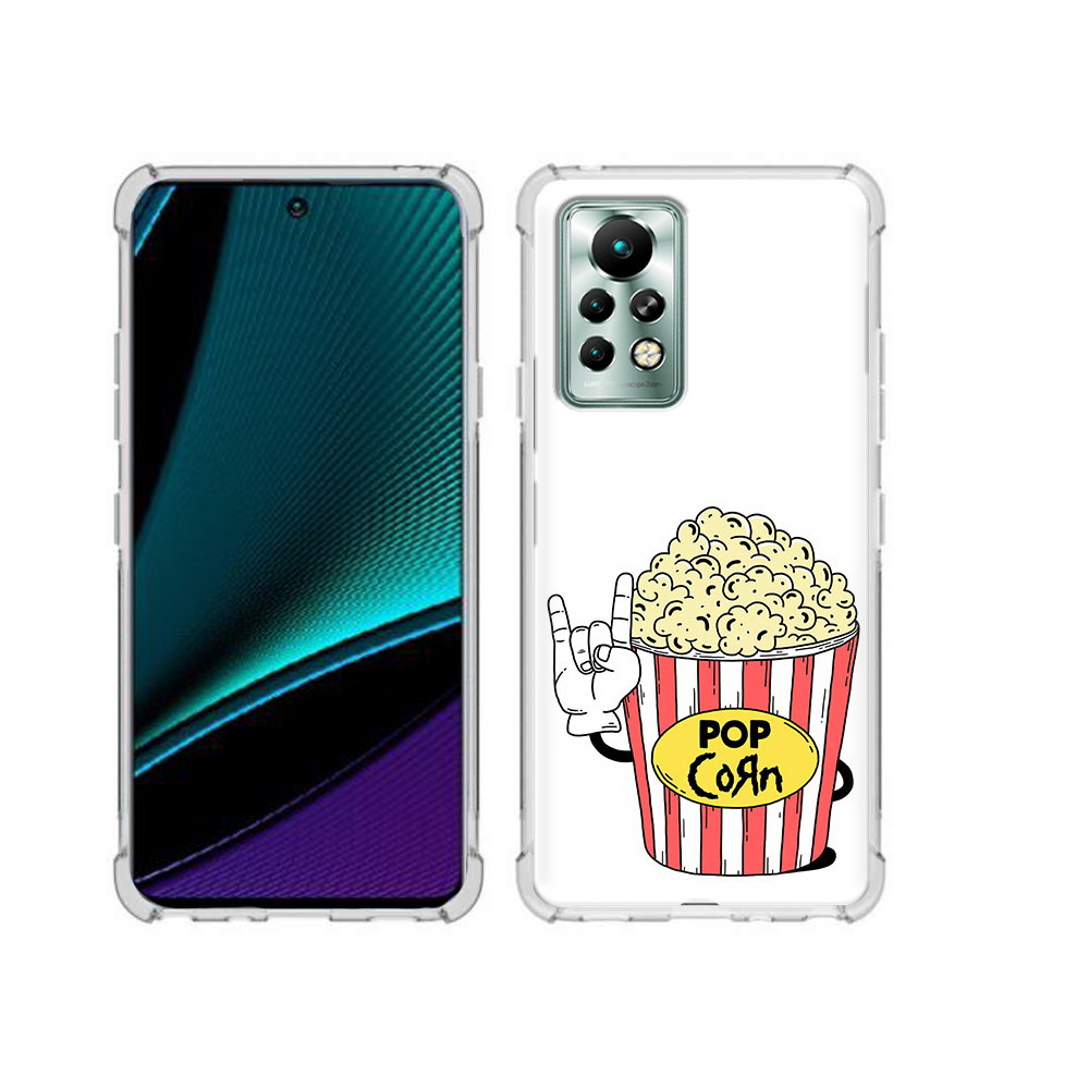 

Чехол MyPads Tocco для Infinix Note 11 Pro крутой попкорн, Прозрачный, Tocco