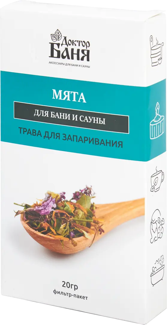 

Трава для запаривания Доктор Баня Мята