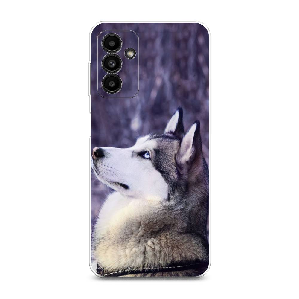 

Чехол на Samsung Galaxy A04s "Хаски 1", Фиолетовый;белый, 2106450-1