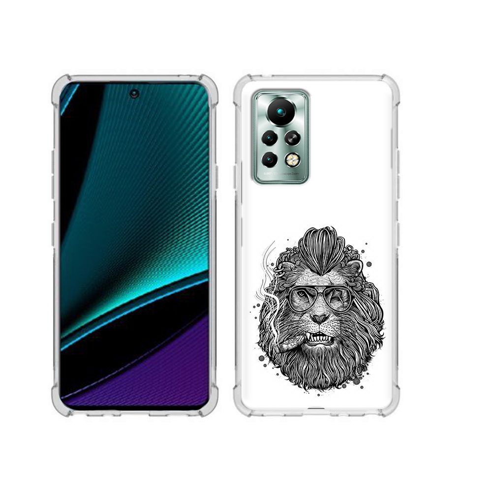 

Чехол MyPads Tocco для Infinix Note 11 Pro курящий лев, Прозрачный, Tocco