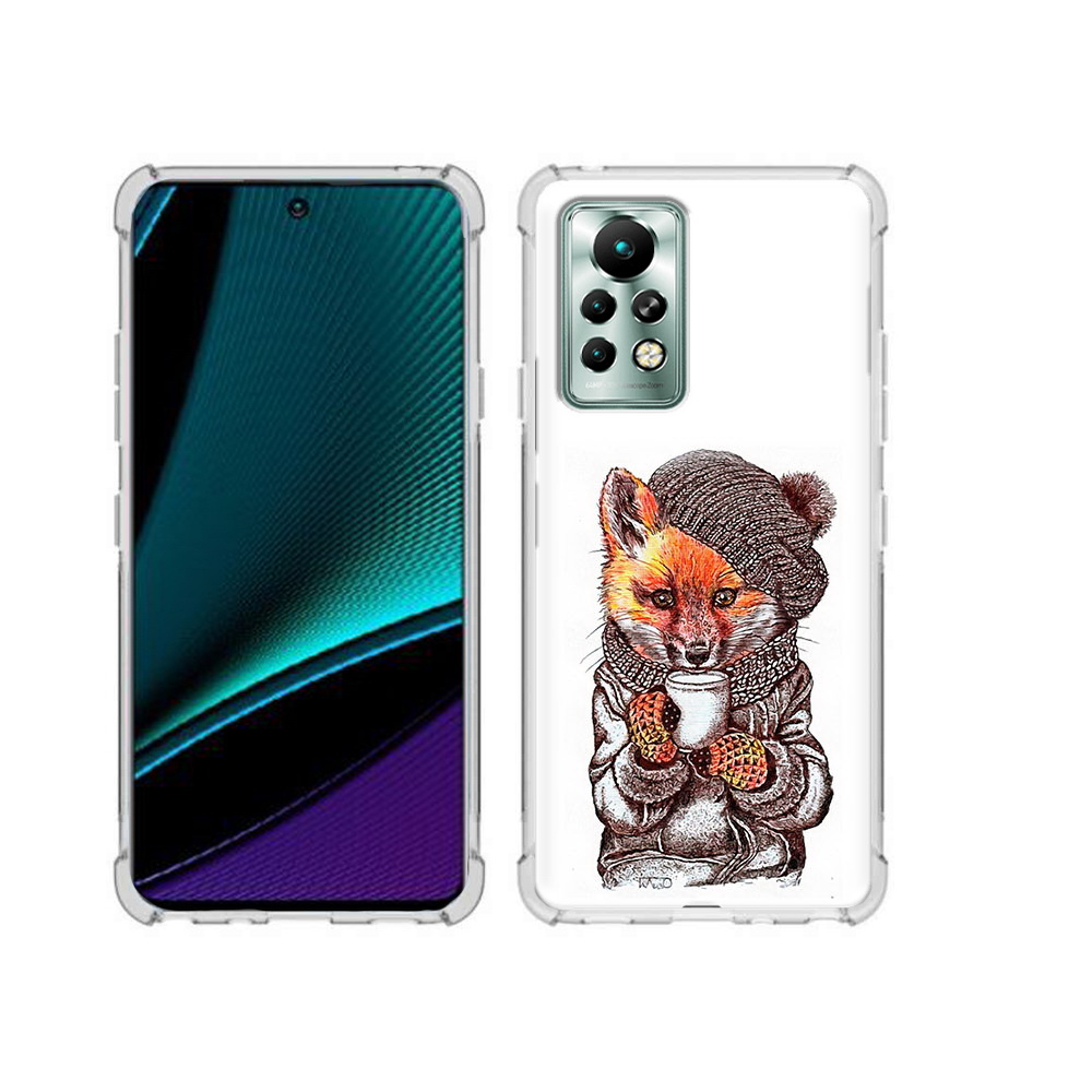 

Чехол MyPads Tocco для Infinix Note 11 Pro лиса в шапке, Tocco