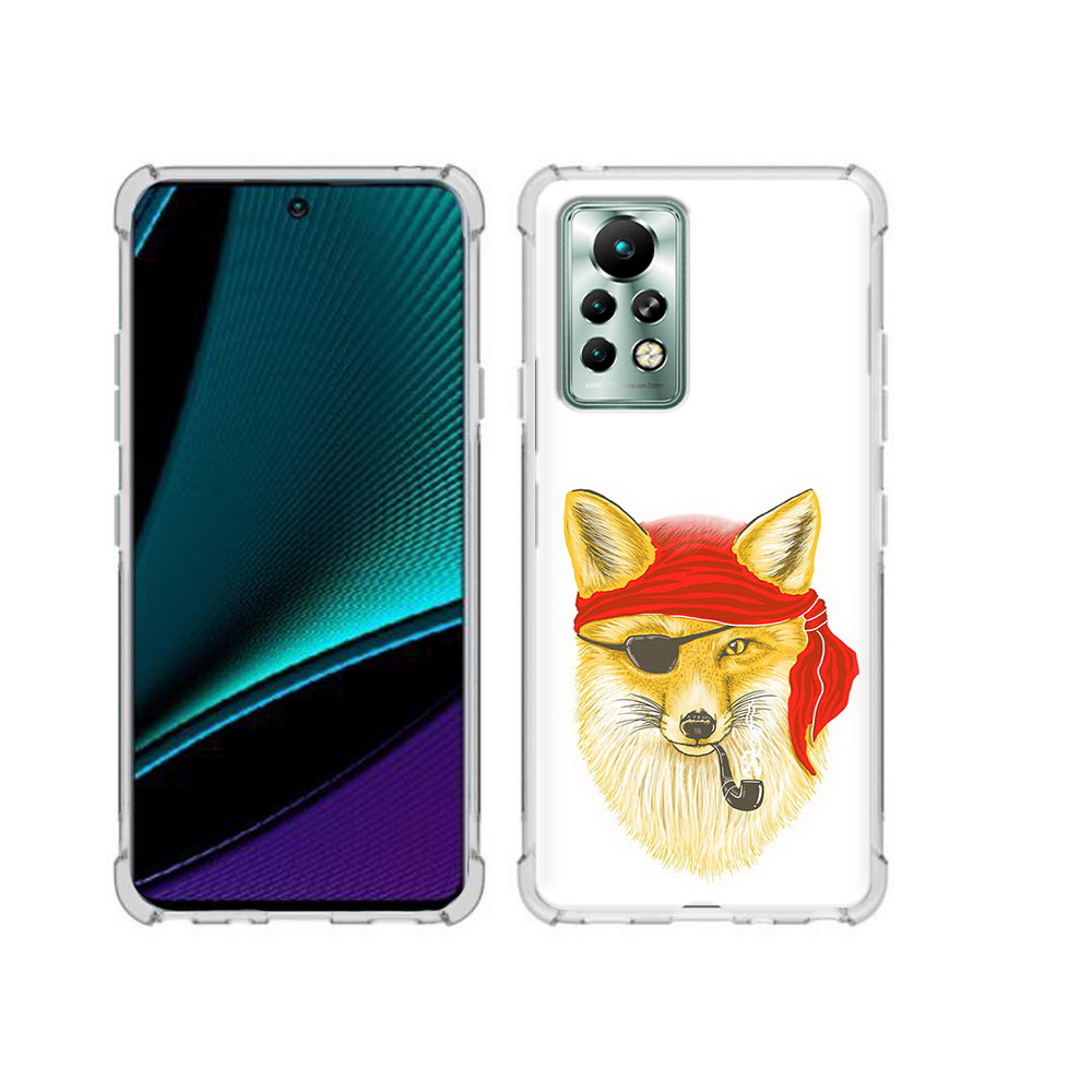 

Чехол MyPads Tocco для Infinix Note 11 Pro лиса-пират, Прозрачный, Tocco