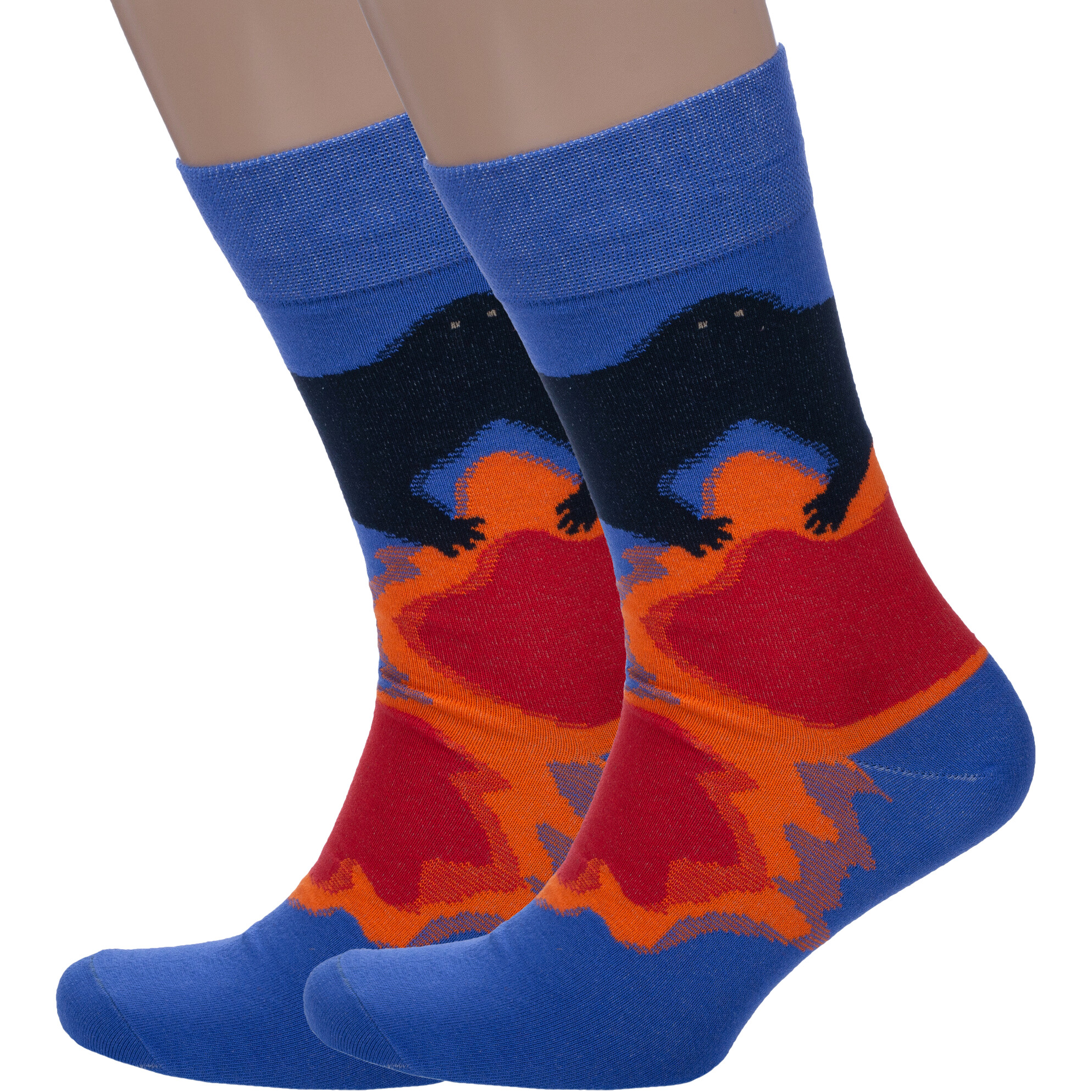 Комплект носков мужских MoscowSocksClub 2-nm-546 синих 27 2 пары