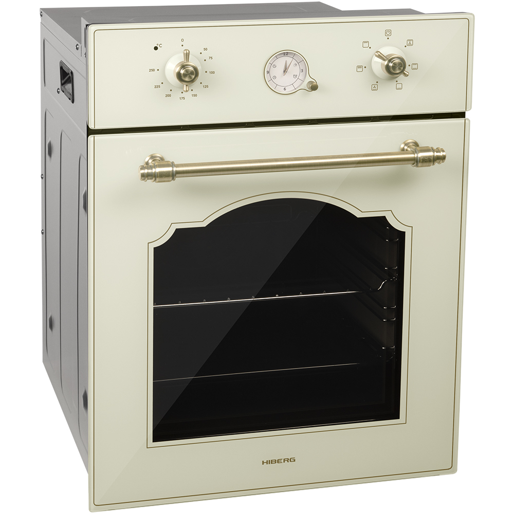 Встраиваемый электрический духовой шкаф Hiberg VM 4360 RY beige встраиваемый холодильник hiberg rfcb 350 nfw белый