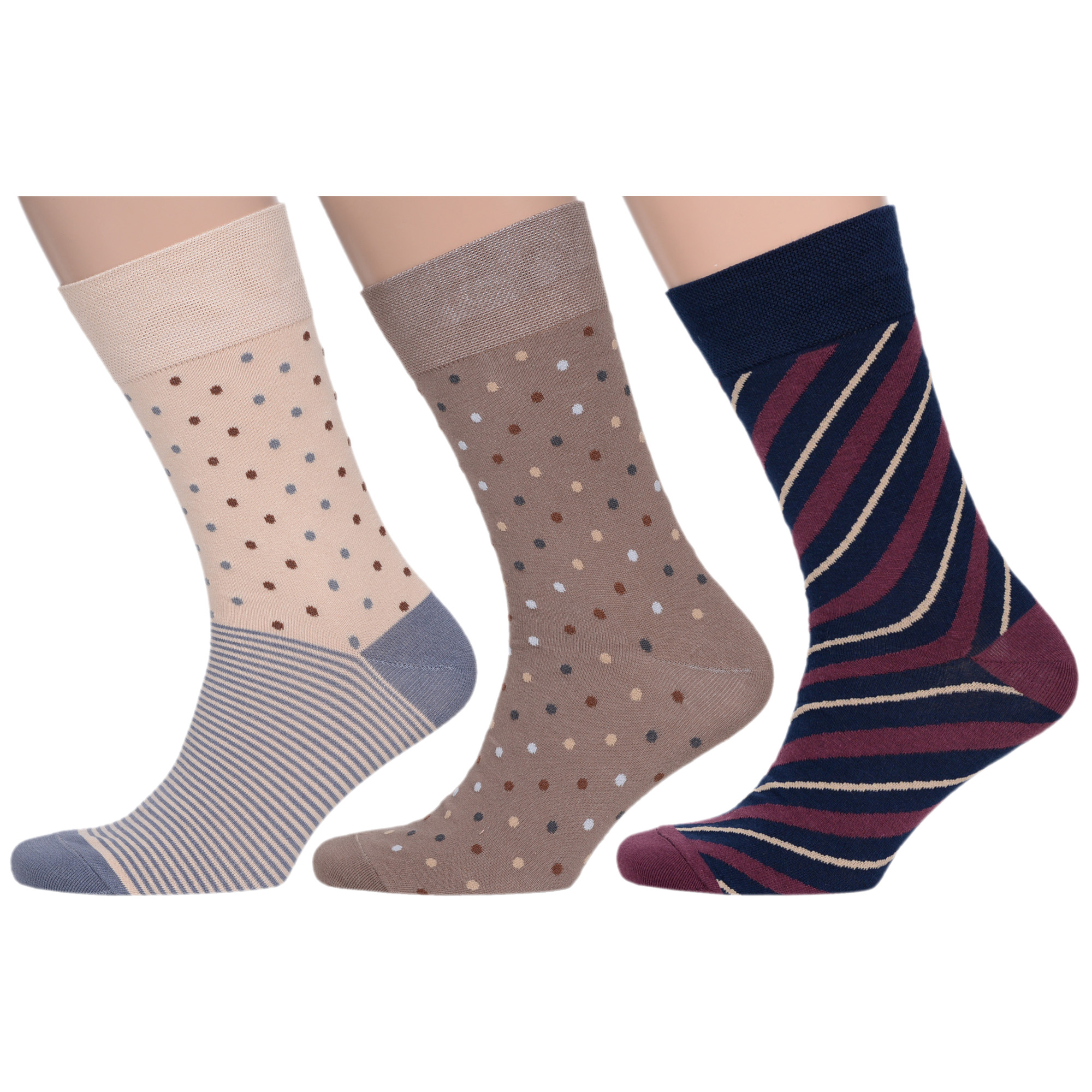 

Комплект носков мужских MoscowSocksClub msk3-М33 разноцветных 27, Бежевый;коричневый;синий;бордовый, msk3-М33