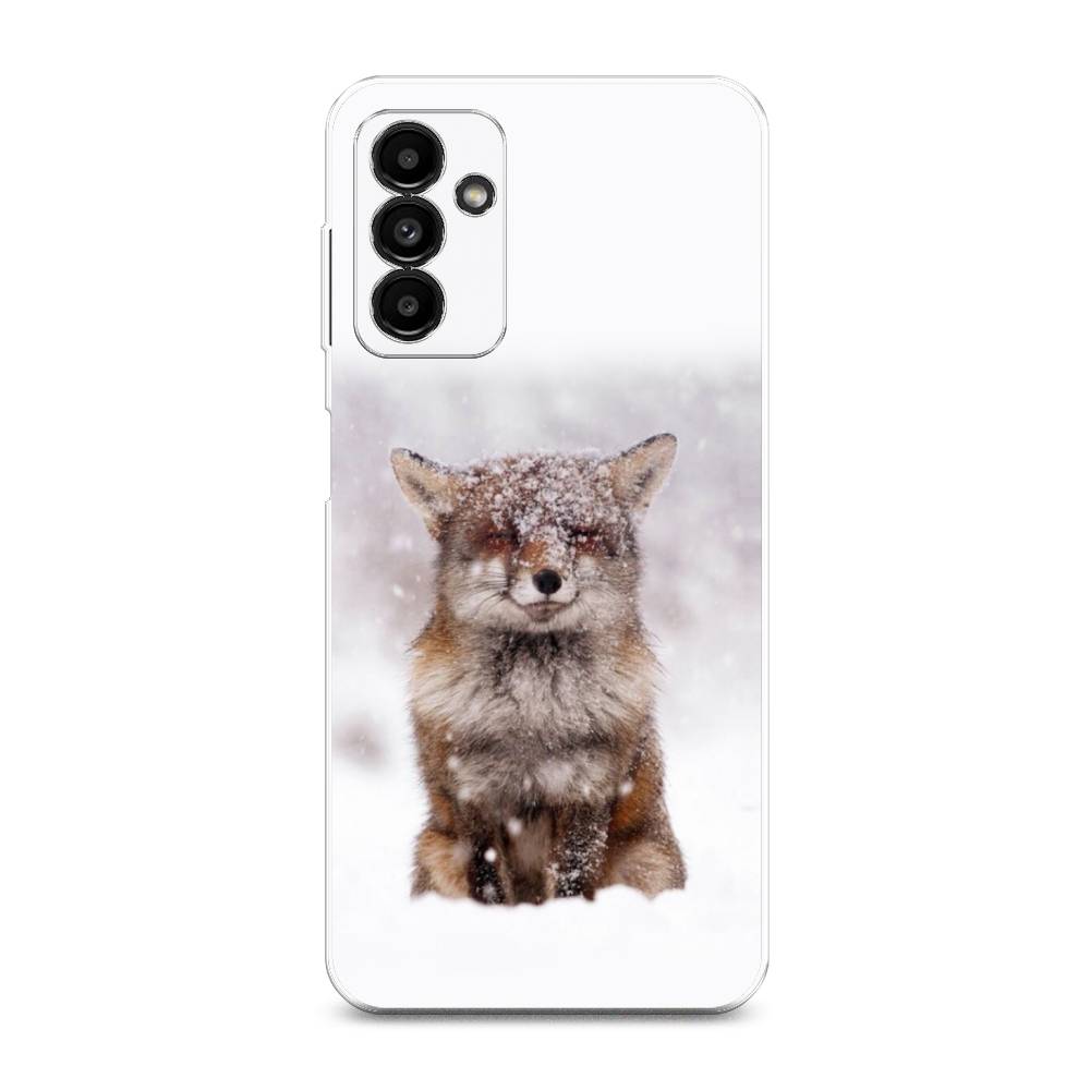 

Чехол на Samsung Galaxy A04s "Зимняя лиса", Белый;серый;коричневый, 2106450-1