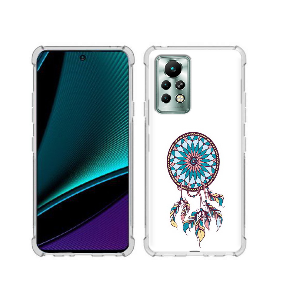 

Чехол MyPads Tocco для Infinix Note 11 Pro ловец снов синий, Прозрачный, Tocco