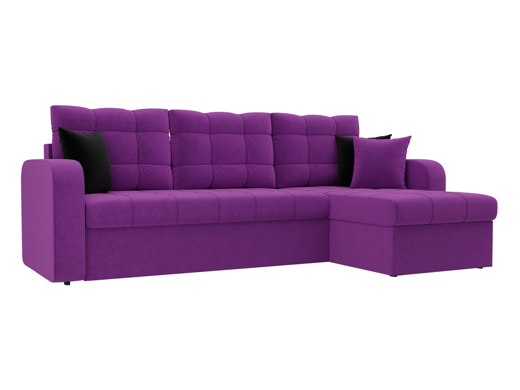 

Угловой диван Ливерпуль правый микровельвет фиолетовый, Угловой диван Ливерпуль правый угол