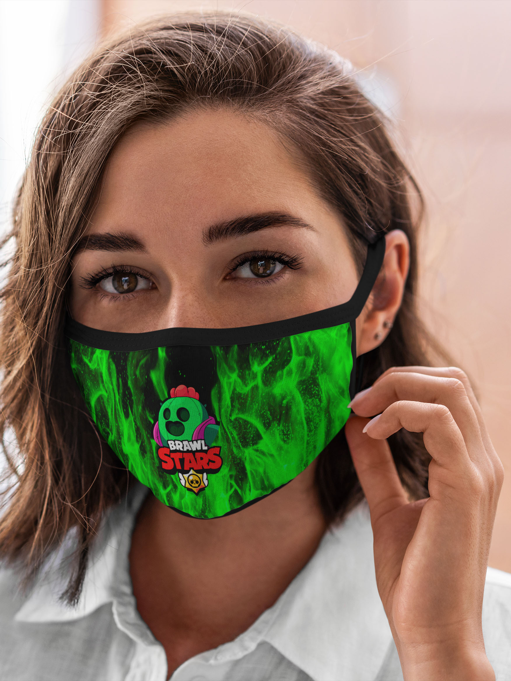 

Многоразовая маска унисекс Burnettie Brawl Stars Spike, Разноцветный, Brawl Stars Spike