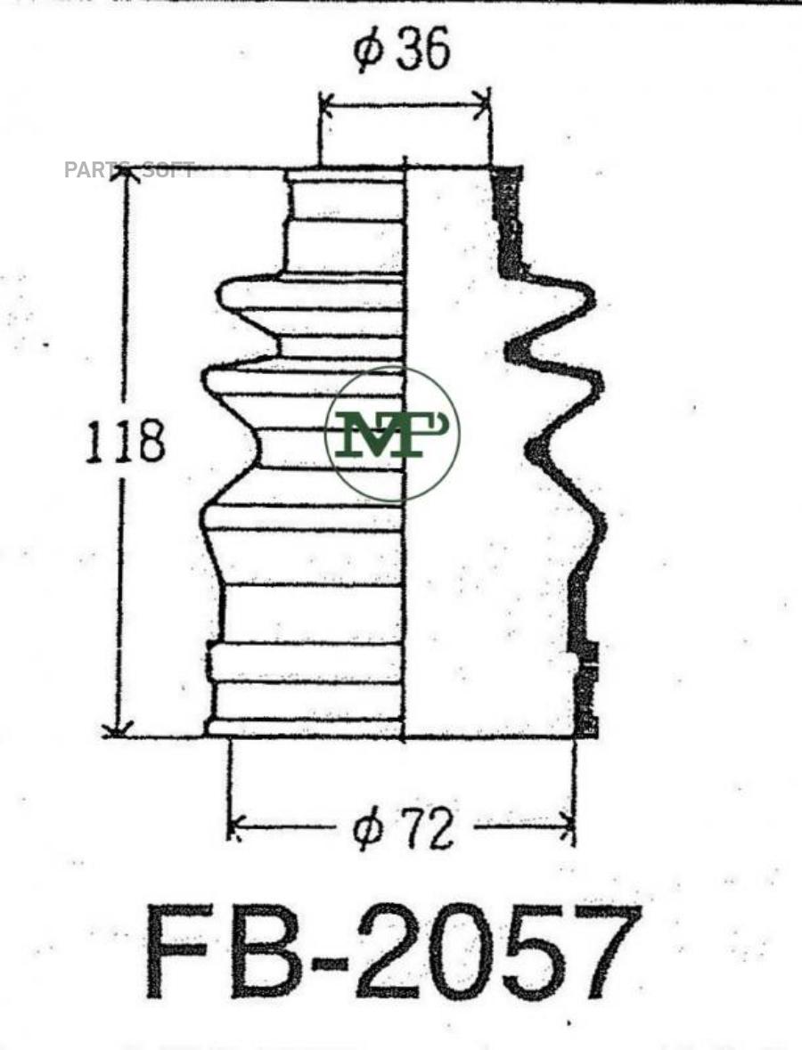 Fb2057_пыльник Шруса MTP Group FB2057