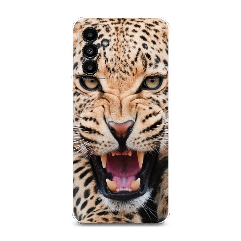 

Чехол на Samsung Galaxy A04s "Леопард 3d", Бежевый;черный, 2106450-6