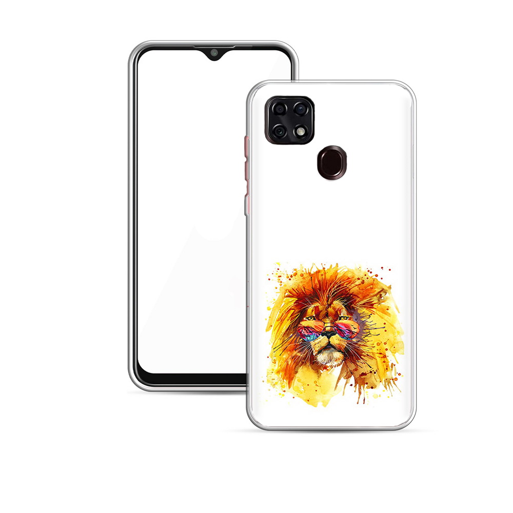 Чехол MyPads Tocco для ZTE V2020 лев в очках (PT226946.457.436)
