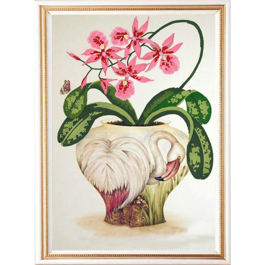 

Схемы для вышивания бисером Цветы и птицы 3 9497, 29x39 см от Конёк