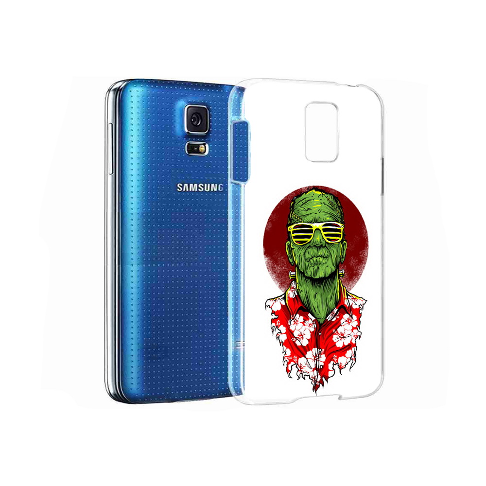 

Чехол MyPads Tocco для Samsung Galaxy S5 крутой зеленый мужчина в очках (PT12196.512.424), Прозрачный, Tocco