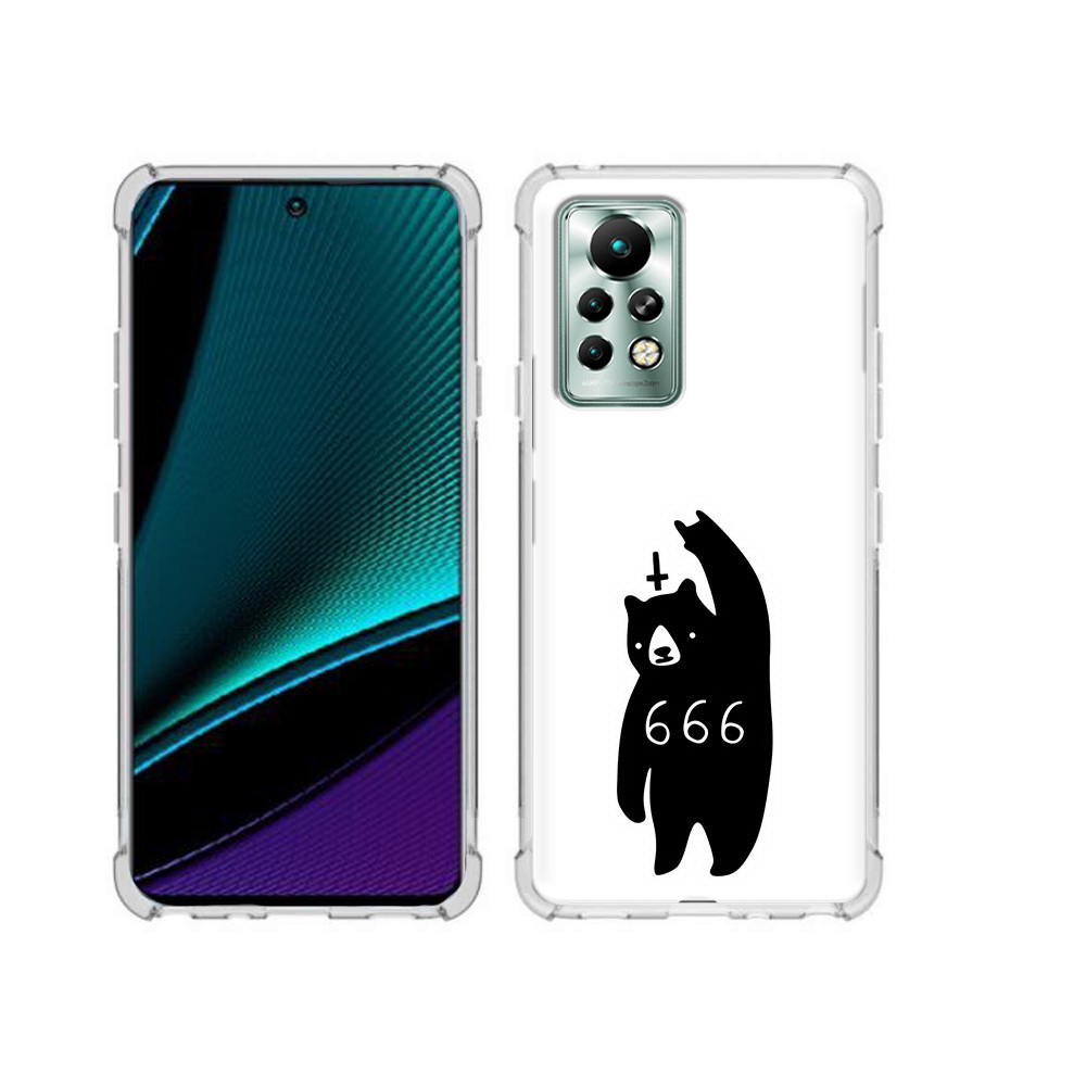 

Чехол MyPads Tocco для Infinix Note 11 Pro медведь 666, Прозрачный, Tocco