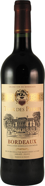 

Вино Tour Des Pierres, Bordeaux AOC Rouge Sec, 750 мл