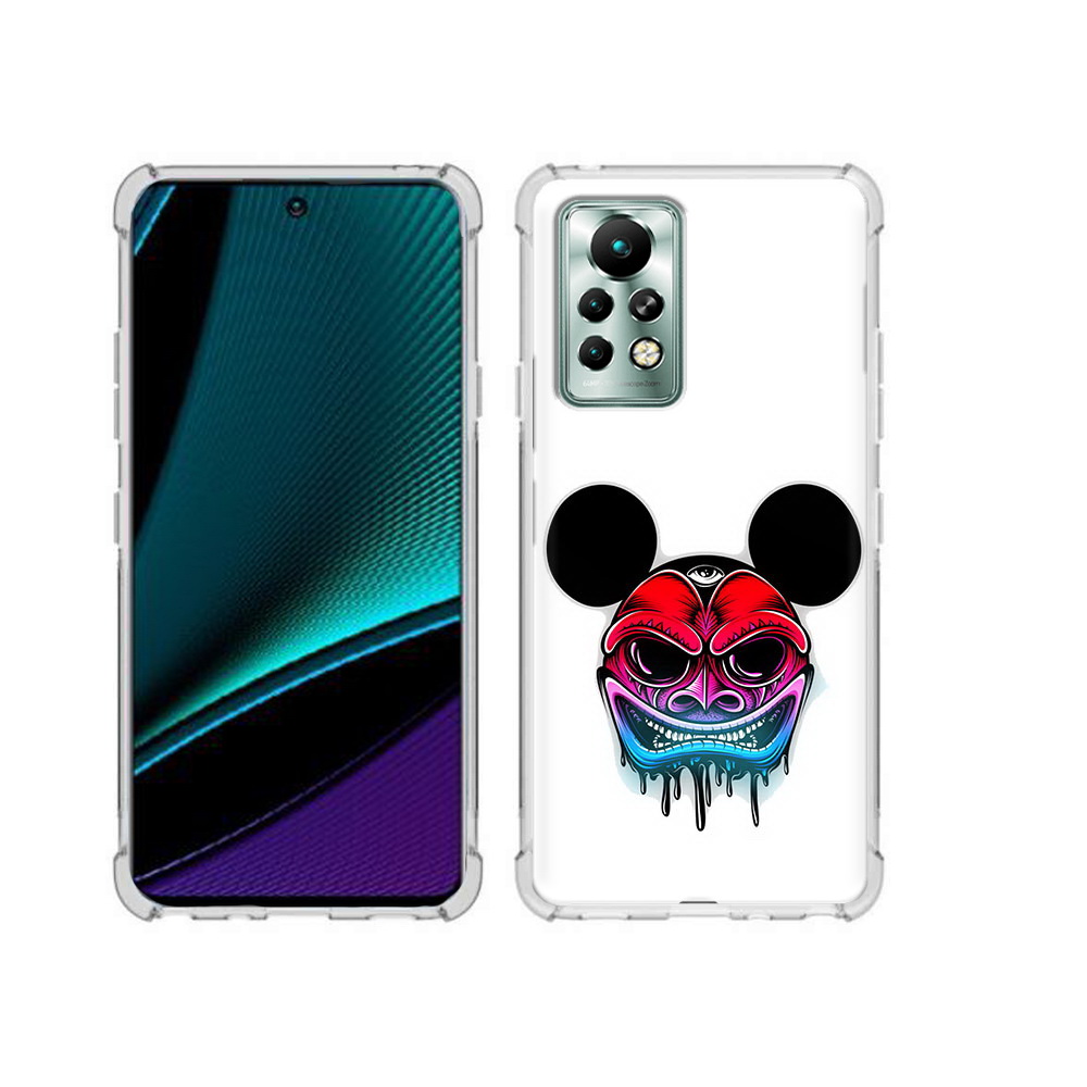 

Чехол MyPads Tocco для Infinix Note 11 Pro микки в маске, Прозрачный, Tocco