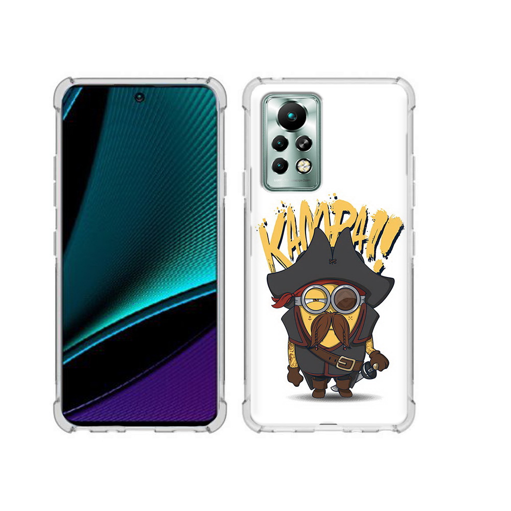 

Чехол MyPads Tocco для Infinix Note 11 Pro миньон пират, Прозрачный, Tocco